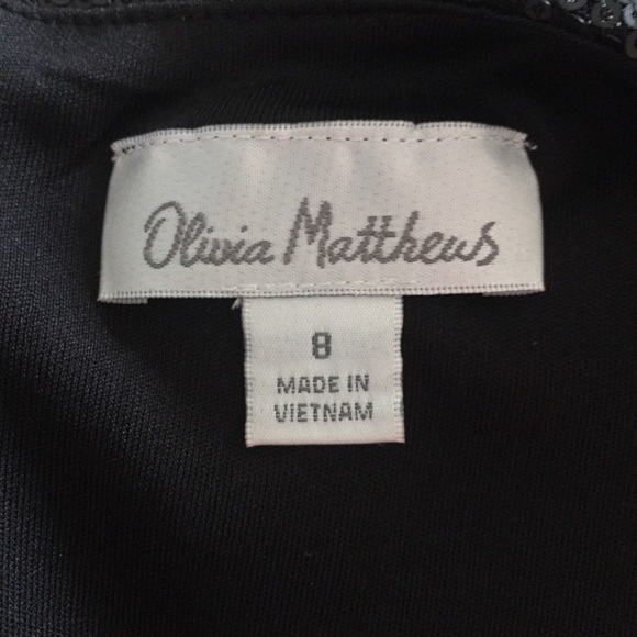 ⚡️NWT-Olivia Matthews- Sz-8-Blk Sequin Dress⚡️ - Picture 6 of 8